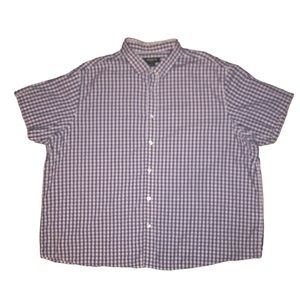 Men’s Claiborne Stretch Short Sleeve Button Up Shirt 3XL